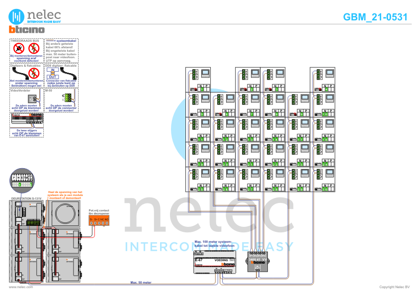 Project De Kade Fase 2 Sluyse Diep te Maassluis met 28 woningen BTicino videofoons Foto van de BTicino deurvideo De Kade Fase 2 Sluyse Diep te Maassluis met 28 woningen