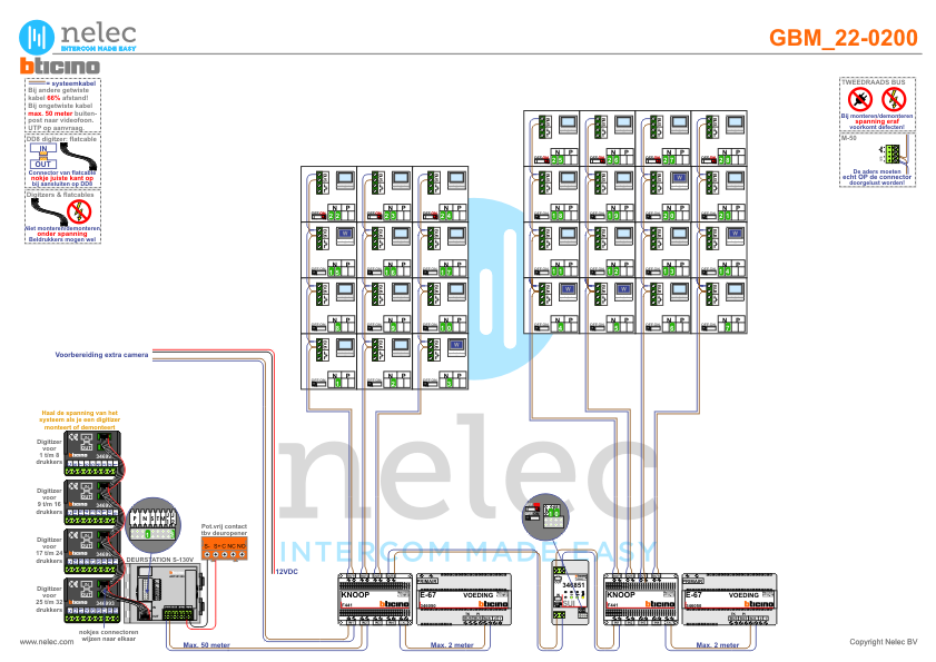 Project VvE De Schuilhoeve te Badhoevedorp met 28 woningen BTicino videofoons Foto van de BTicino deurvideo VvE De Schuilhoeve te Badhoevedorp met 28 woningen