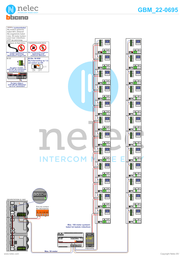 Project Zonnestein te Zwijndrecht met 24 woningen BTicino videofoons Foto van de BTicino deurvideo Zonnestein te Zwijndrecht met 24 woningen